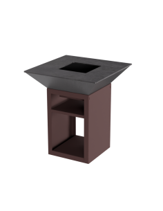 Braséro carré 800×800 – Couleur OXYD (fin de série)