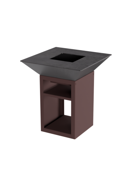 Braséro carré 800×800 – Couleur OXYD (fin de série)
